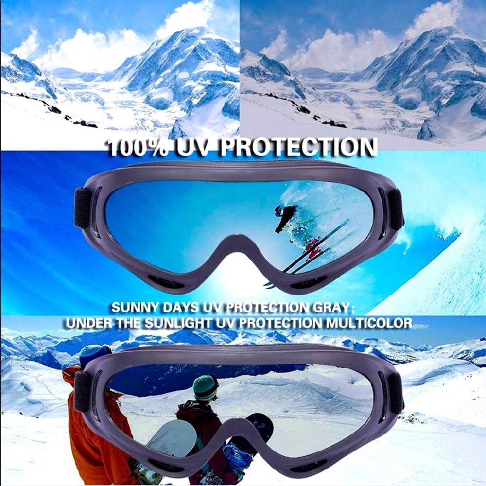 2-Pack Snow Ski Goggles, Snowboard Goggles